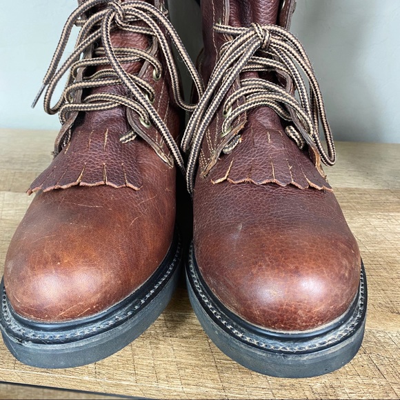 SOLD Rhino Leather Western Style Work Boots - Picture 13 of 16